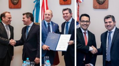 Autoridades internacionales visitaron al gobernador en la previa de la apertura de la FNS 2025