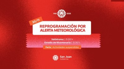 FNS 2025: reprogramación por alerta meteorológica